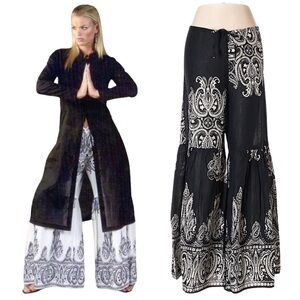 KARMA HIGHWAY WIDE LEG COTTON Cinch PALAZZO PANTS